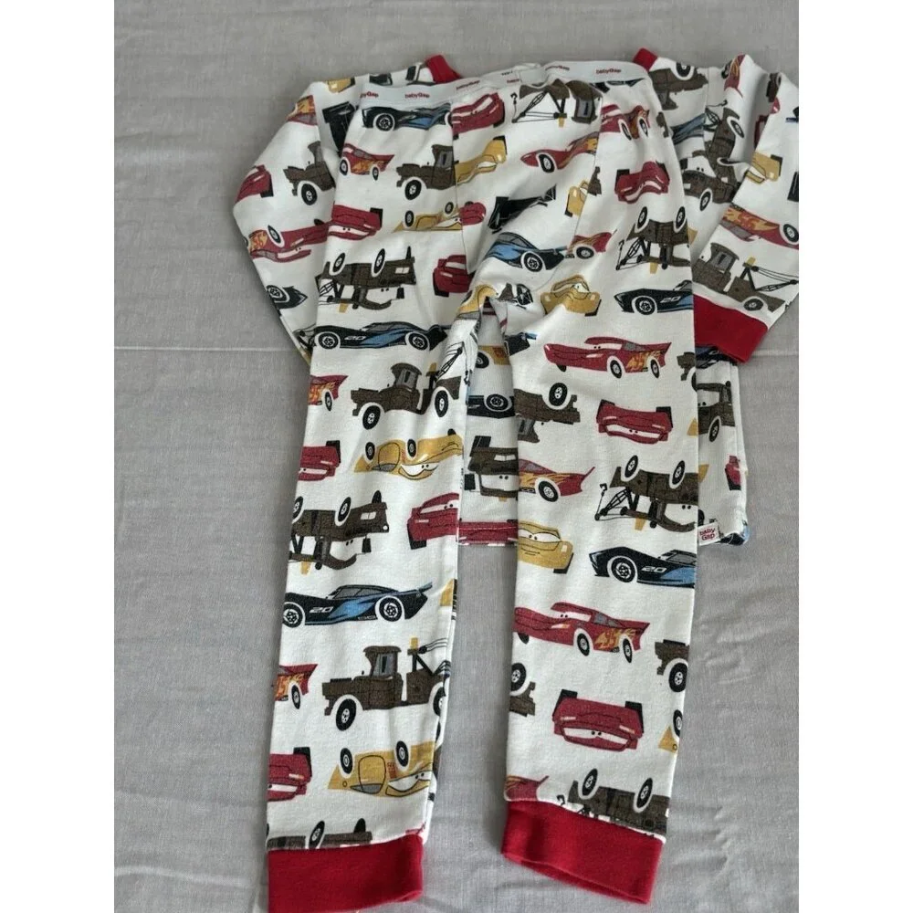 Disney Pixar Cars Pajama Set Long Sleeve/ Pant Set Boys Kids 4T